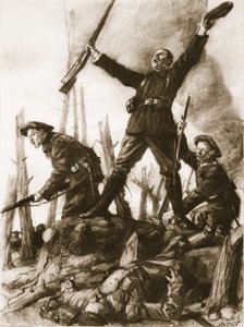 A Hartmannswillerkopf csúcsán alkotó: Lucien Hector Jonas