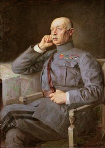 A francia marshall Fayolle Emile portréja alkotó: Lucien Hector Jonas
