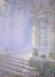 Tél, Petit Trianon (pasztell, papír)