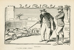 Illusztráció: Le Rire, 04/05/12 - Protektorátusi gyarmatosítás (metszet) alkotó: Lucien Metivet