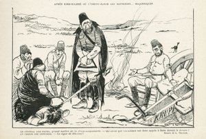 Illusztráció a Le Rire-ben, 12.09.11 - Kirk-Kilisse vagy az elégtelen elemek után (metszet) alkotó: Lucien Metivet
