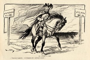 Le Rire rouge, Szatirikus fekete-fehér alkotó: Lucien Metivet
