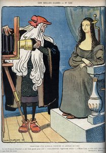 A Mona Lisa - La Gioconda - (A Mona Lisa ül - Leonardo Da Vinci (Leonard de Vinci) egy kamerával küszködik. Leonardo szerint a Francois király 1 nagyon jó neki, de Mona Lisa karjaiban akart meghalni nem pedig a kié
