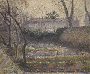 Hoar Frost, Chiswick, 1906 alkotó: Lucien Pissarro