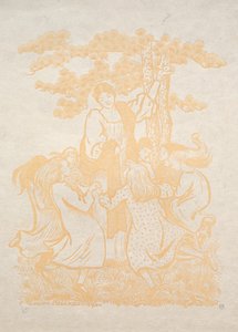 25. ábra: La Ronde, 1893. alkotó: Lucien Pissarro