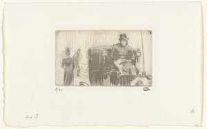 Kocsi az esőben alkotó: Lucien Pissarro