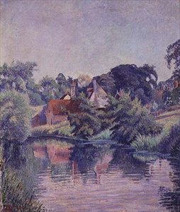 The Stour, Stratford St. Mary alkotó: Lucien Pissarro