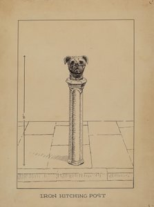 Öntöttvas vonóoszlop alkotó: Lucien Verbeke