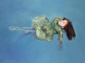 Lebegő lány, 2004 (olaj, vászon)