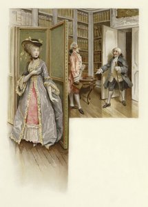 Illusztráció A botrány iskolájához (chromolitho)