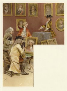 Illusztráció A botrány iskolájához (chromolitho) alkotó: Lucius Rossi