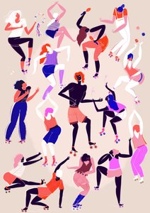 Roller Disco, 2015 (digitális) alkotó: Lucy Banaji