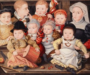 Csoportos gyermekarckép, 1565 alkotó: Ludger Tom the Younger Ring