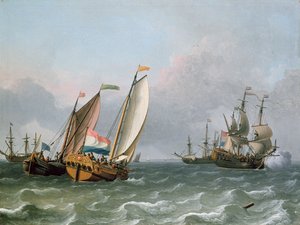 Holland hajózás a hullámzó tengerben