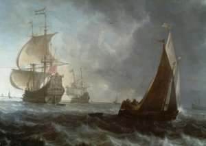 Holland hadihajók alkotó: Ludolf Backhuysen