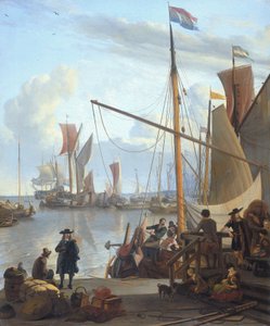 Az amszterdami Y, a Mosselsteiger (kagylómóló) felől nézve alkotó: Ludolf Bakhuizen