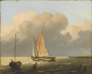 Tengerek a parton, Spritsail Barge-vel