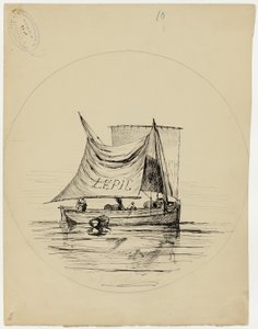 Lemeztervezés E. Leveille számára alkotó: Ludovic Napoléon Lepic