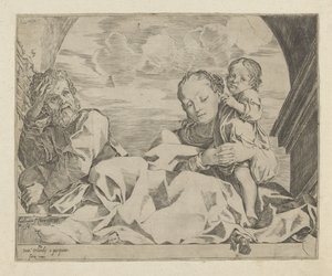 Szent Család egy boltív alatt alkotó: Ludovico Carracci