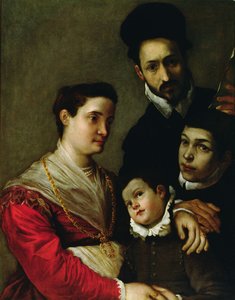 A Tacconi család portréja (olaj, vászon) alkotó: Ludovico Carracci