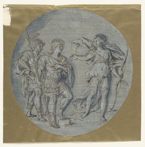 Diana beszél Aeneasszal és Achatessel alkotó: Ludovico Gimignani