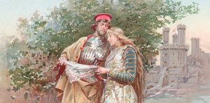 Illusztráció Shakespeare Otellójához (chromolitho) alkotó: Ludovico Marchetti