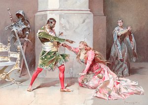 Illusztráció Shakespeare Otellójához (chromolitho)