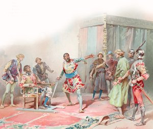 Illusztráció Shakespeare Otellójához (chromolitho)