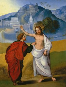 Szent Tamás hitetlensége, 1521 körül.