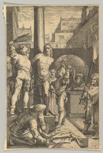 A korbácsolás, Krisztus szenvedéséből, kb. 1623.