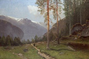 Fjord táj alkotó: Ludvig Skramstad