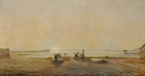 Táj a Fertő-tónál alkotó: Ludwig Ferdinand Schnorr von Carolsfeld