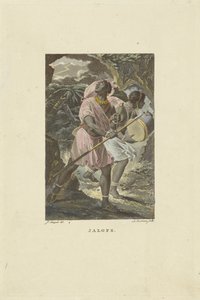 Nyugat-Afrika lakói Jalofs (cím az objektumon) alkotó: Ludwig Gottlieb Portman