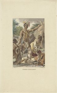Irokéz család a póló előtt Észak-indiaiak (cím a tárgyon)