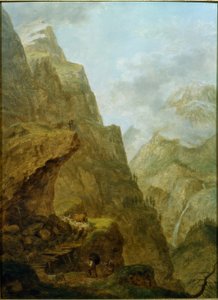 A Klausen-hágón a Sennenzuggal együtt alkotó: Ludwig Hess