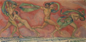 Táncfríz, 1912. alkotó: Ludwig von Hofmann