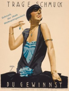 Viselj ékszert / nyersz alkotó: Ludwig Hohlwein