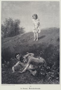 Schadenfreude (metszet) alkotó: Ludwig Knaus