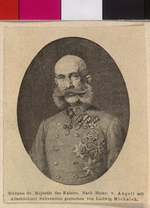I. Ferenc József osztrák császár alkotó: Ludwig Michalek