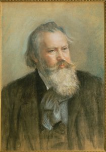 Johannes Brahms, zeneszerző ... alkotó: Ludwig Michalek