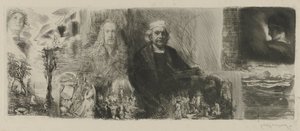 Rembrandt és Dürer művei különböző nyomdai technikákkal An die Schönheit (cím a tárgyon)