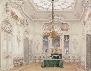 A Téli Palota belső terei. A zöld ebédlő, 1852