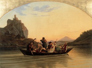 Átkelés Schreckensteinnél alkotó: Ludwig Richter