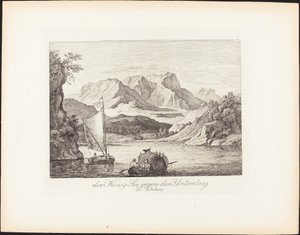 König-See a Salzburg melletti Untersberg felé