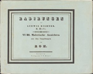 Festői kilátás Róma környékéről alkotó: Ludwig Richter