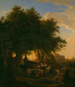 A szökőkút Grottaferratában, 1832.