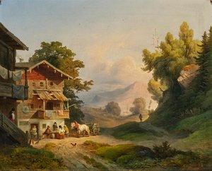 Ludwig Schuster déli pihenő 1852 alkotó: Ludwig Schuster