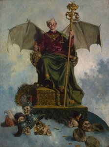 A Sátán allegóriája (a világ ura), 1900 körül (olaj, vászon) alkotó: Ludwik Stasiak