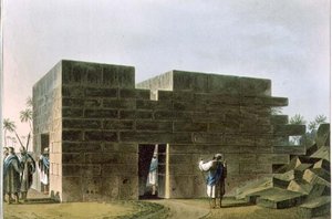 Jupiter Ammon temploma Líbiában, 70. tábla a „Nézetek az oszmán dominanciákban”, kocsma. Írta: Robert Bowyer (1758-1834) 1810 (akvatinta)