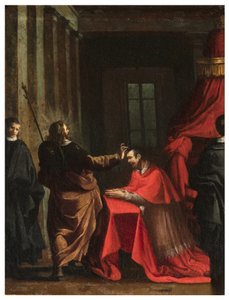 Északi kereszthajó, San Rocco oltára 1635, 45, Genovesino 1645, Signatura del Cardinal, festve jobbra lent